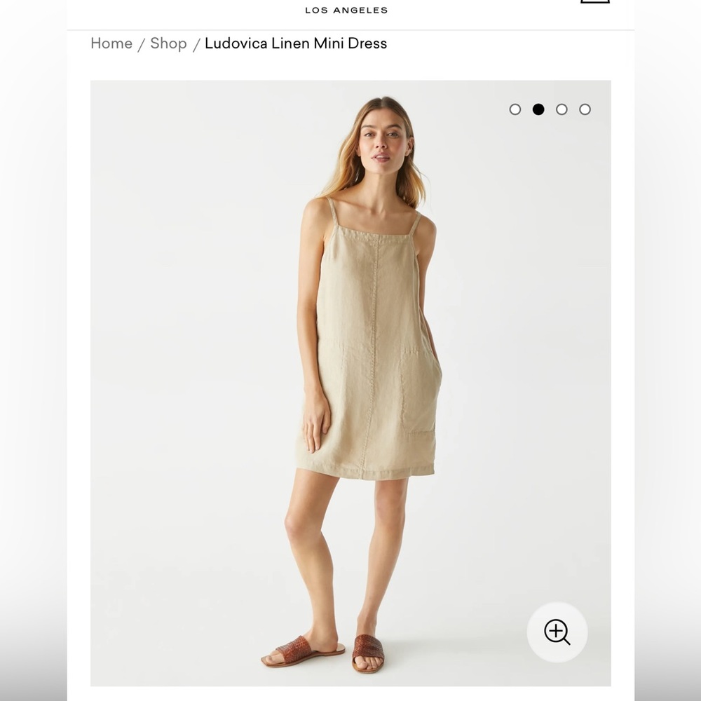 Michael Stars Ludovica Linen Mini Dress